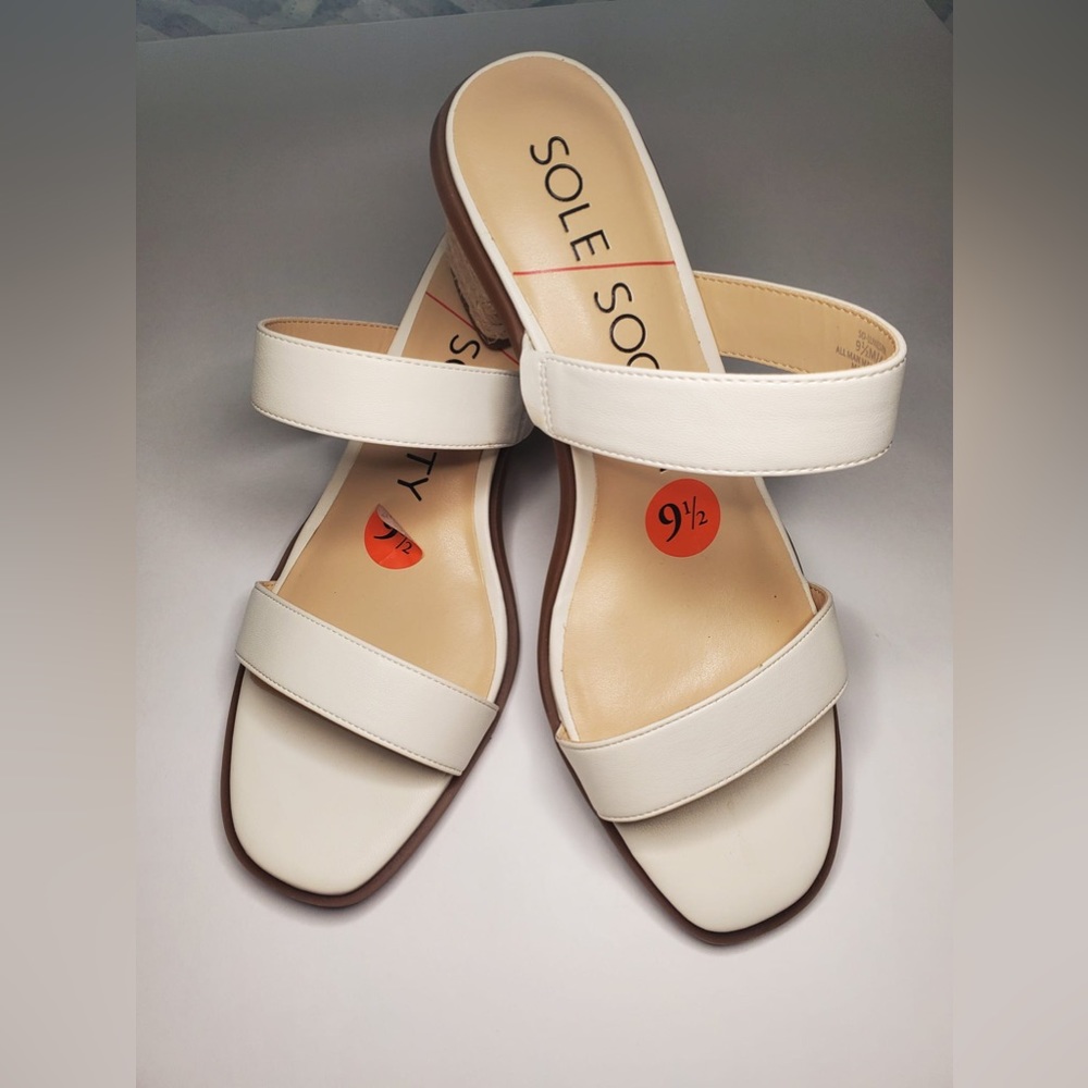 Sole Society Sandals Off White Size: 9 1/2